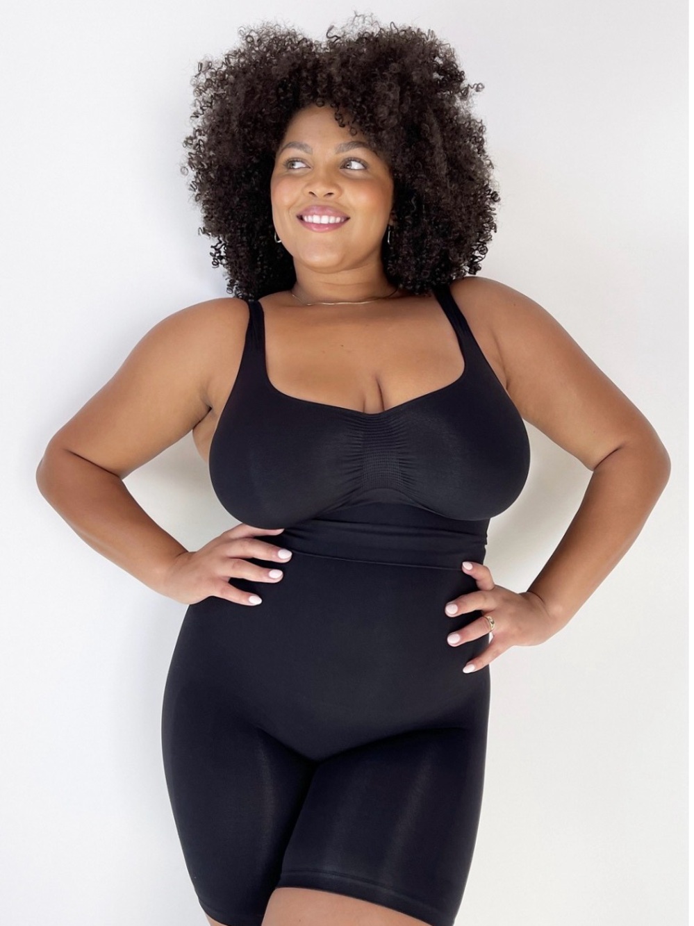 YITTY Nearly Naked Shapewear Mid Thigh Bodysuit